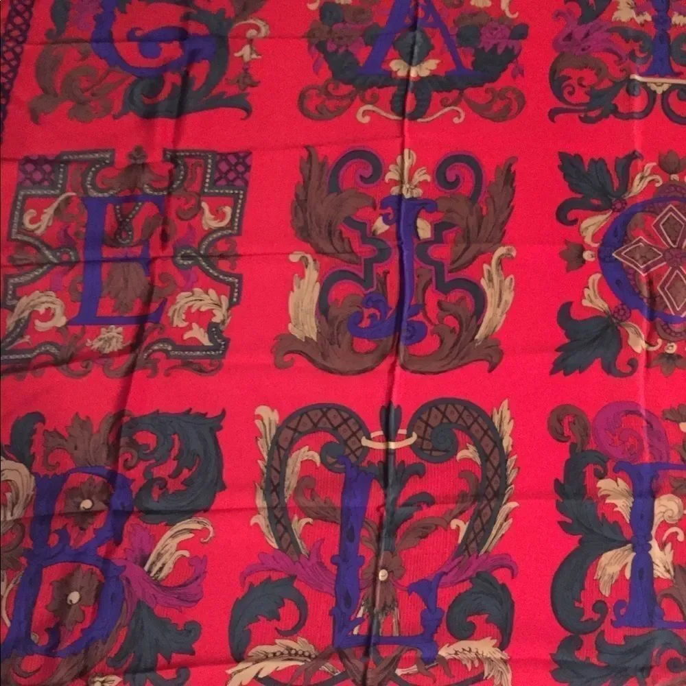 Vintage Ginnie Johansen silk scarf